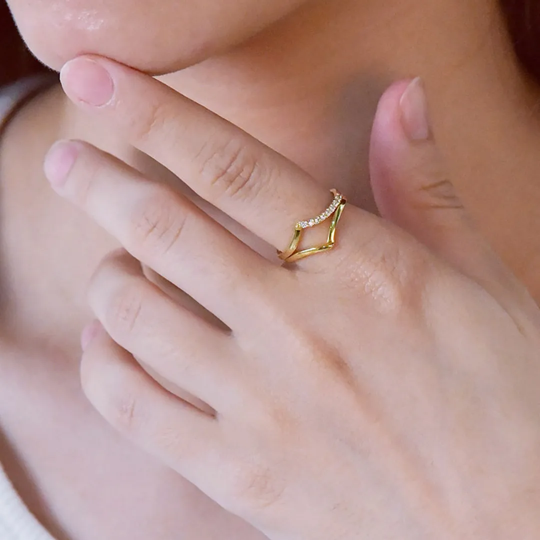 [-50%] V Ring