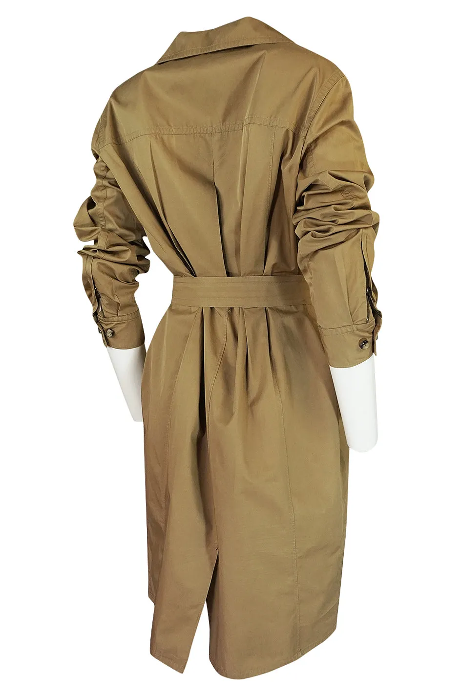 2002 Tom Ford for Yves Saint Laurent Reissue Khaki Safari Dress