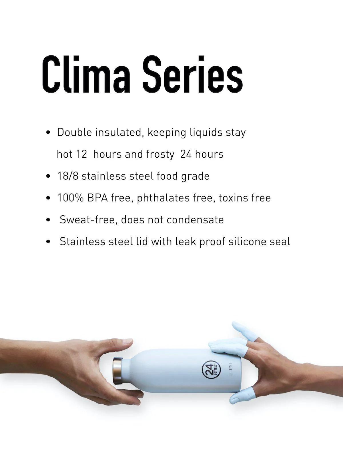 24Bottles Clima Bottle Safari Khaki 500ml