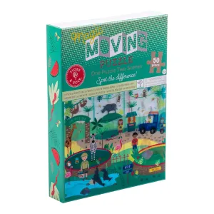 50 Piece Magic Moving Puzzle - Jungle