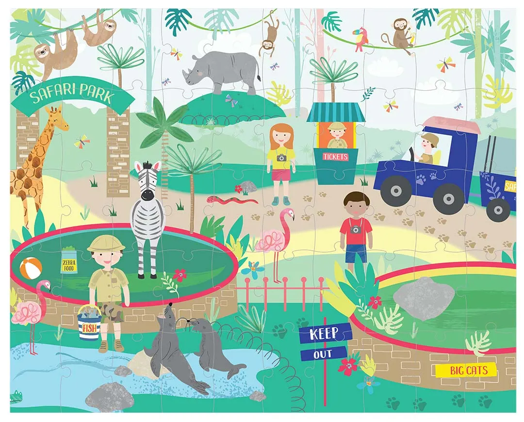 50 Piece Magic Moving Puzzle - Jungle
