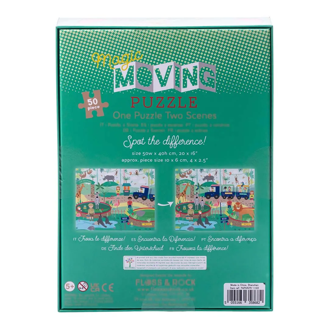 50 Piece Magic Moving Puzzle - Jungle