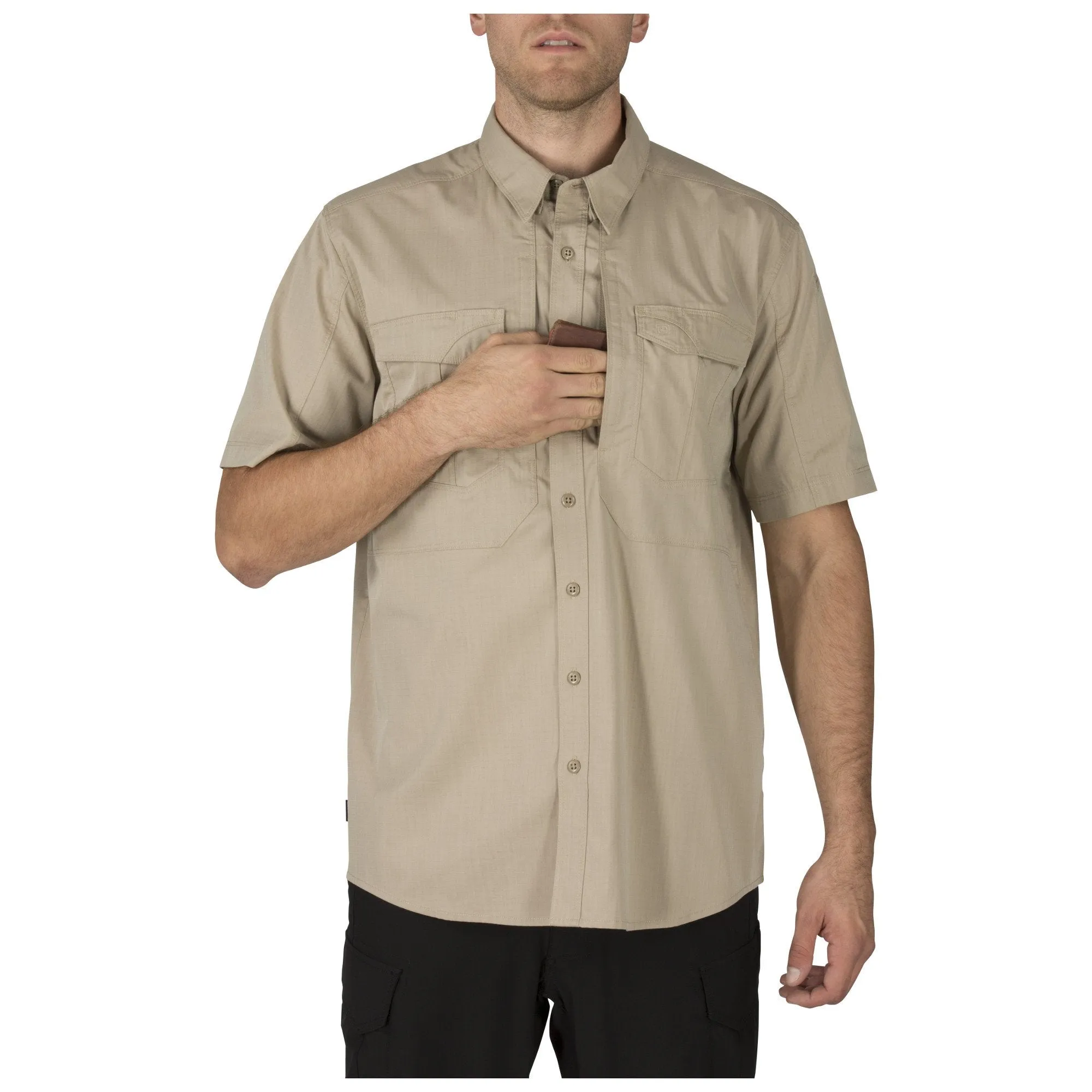 5.11 Tactical Stryke Short Sleeve Shirts Khaki