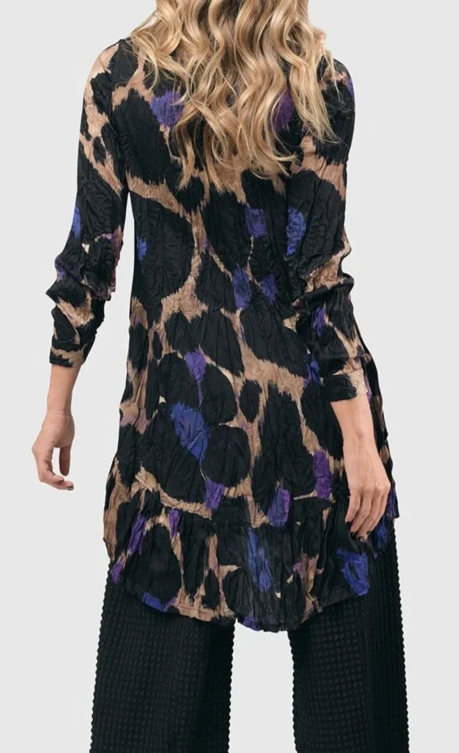 Alembika Amethyst Crinkle Tunic Blouse