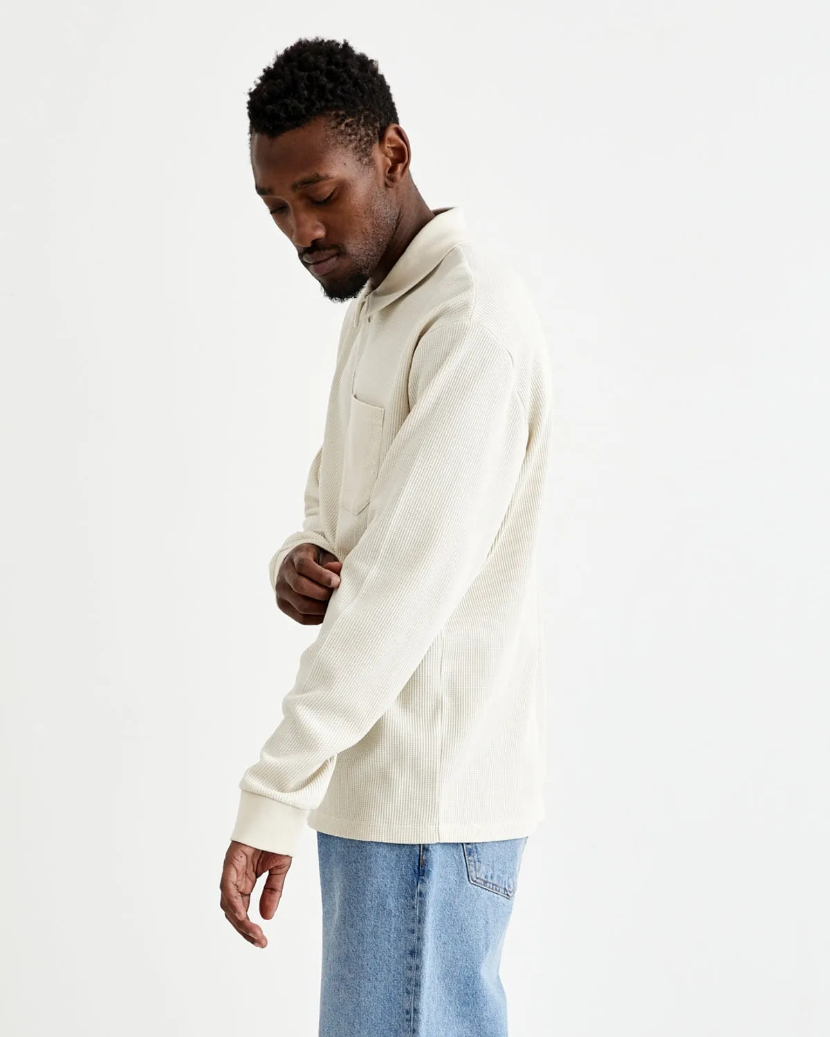 Alter Waffel Polo - Light Sand