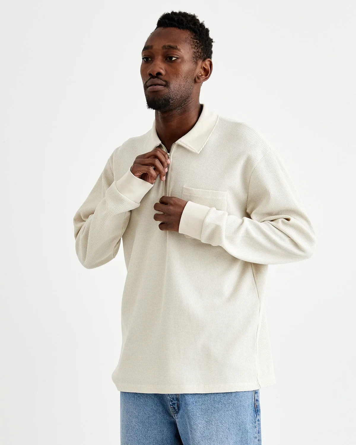 Alter Waffel Polo - Light Sand