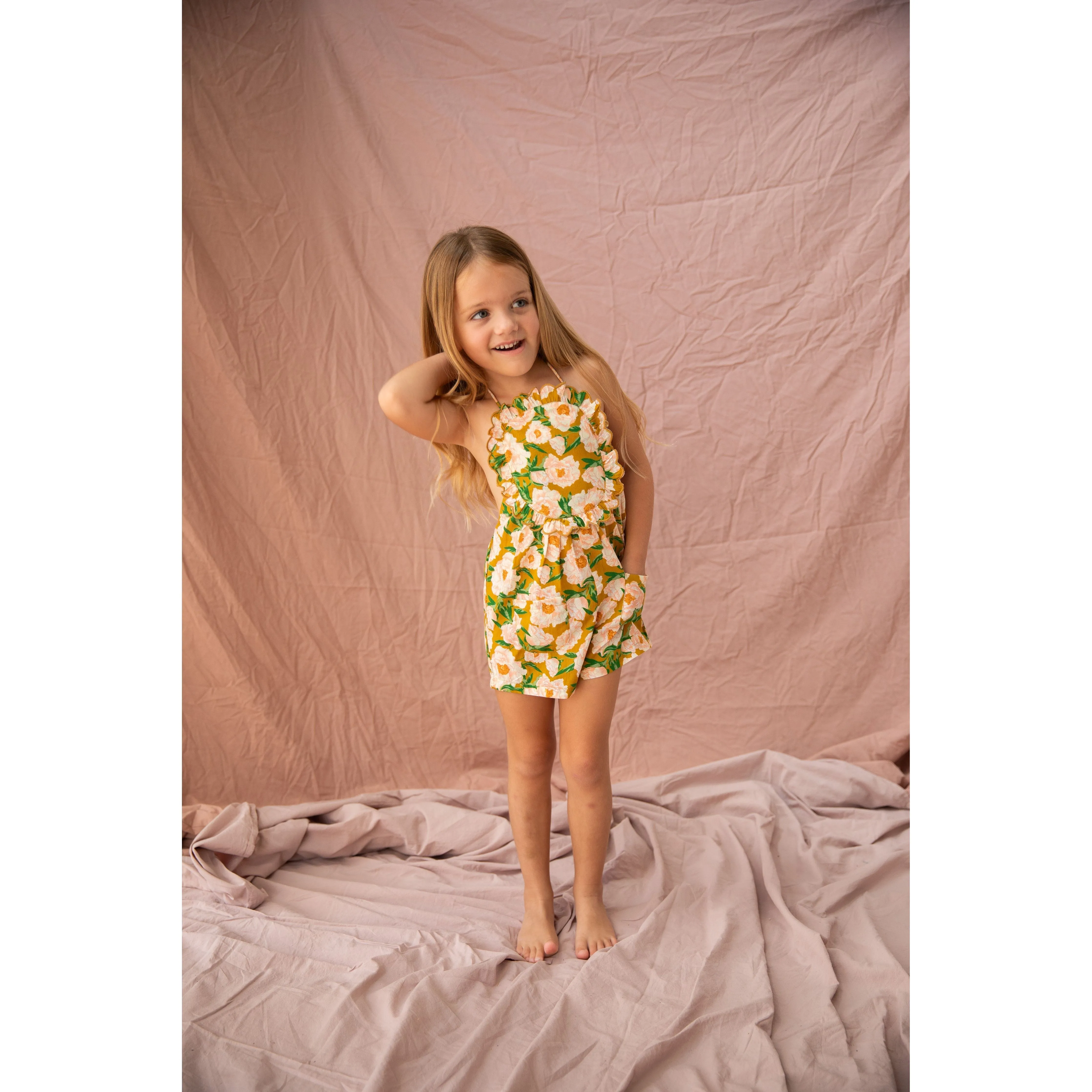 Annie Jumpsuit-Soiree Bouquet Strawberry Sundae