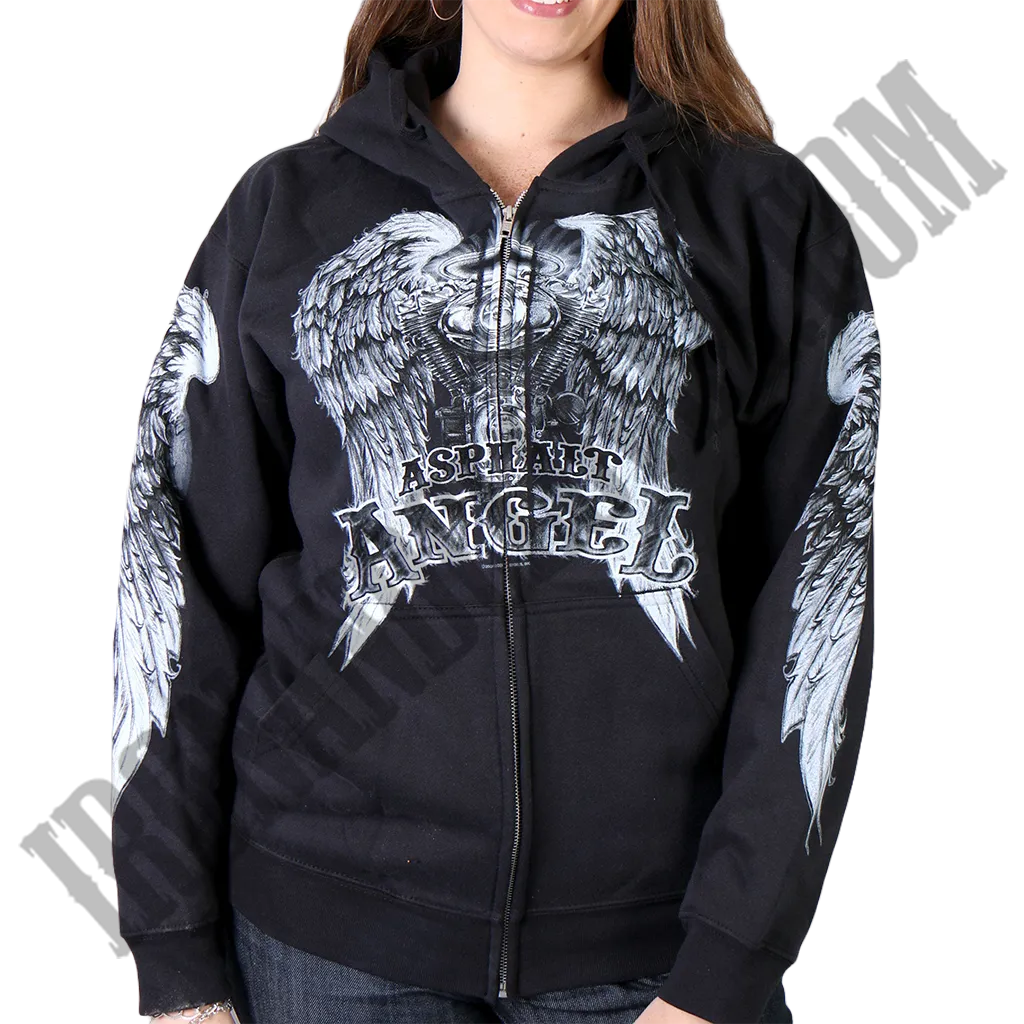 Asphalt Angel Zip Hoodie
