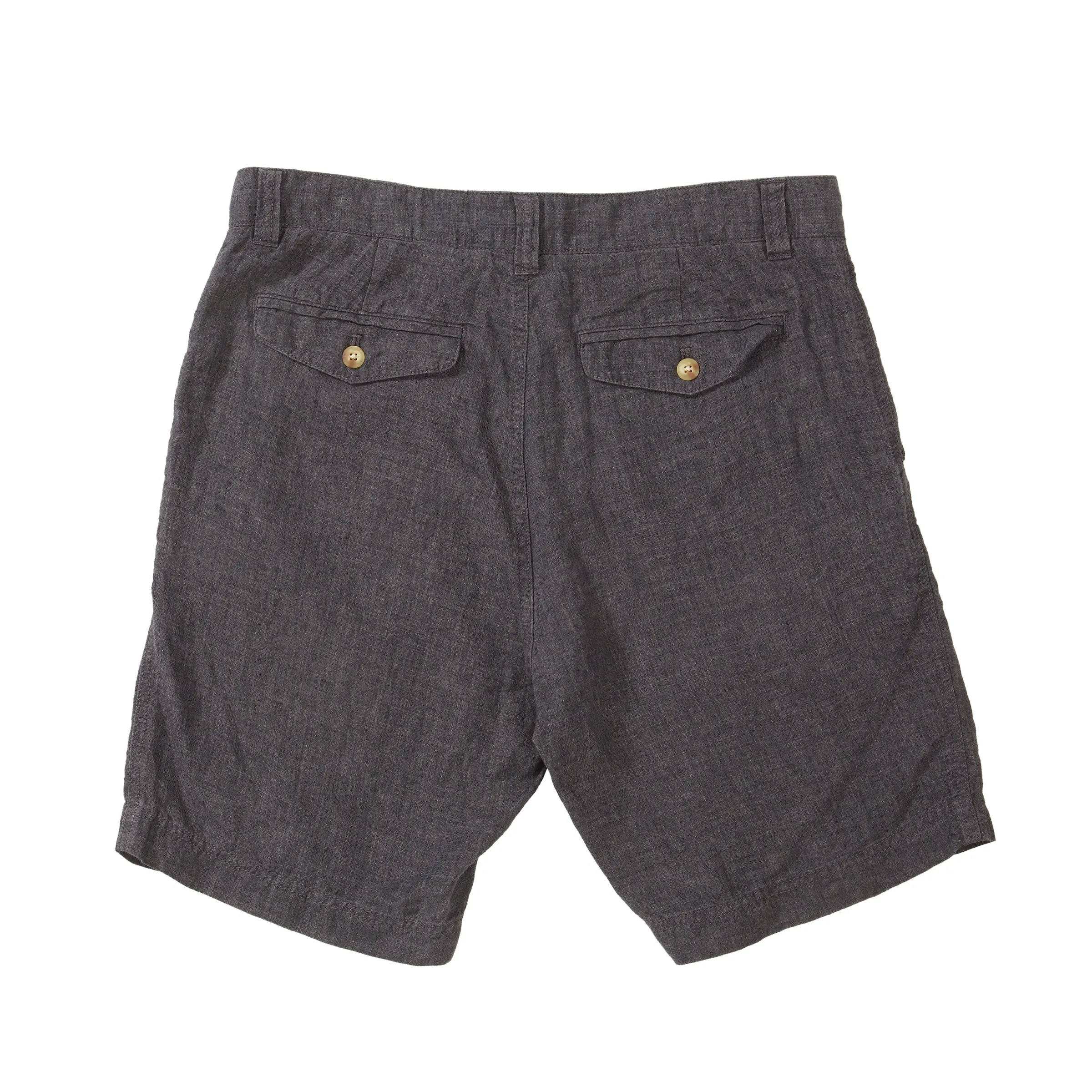 Aventura Washed Linen Shorts - Charcoal