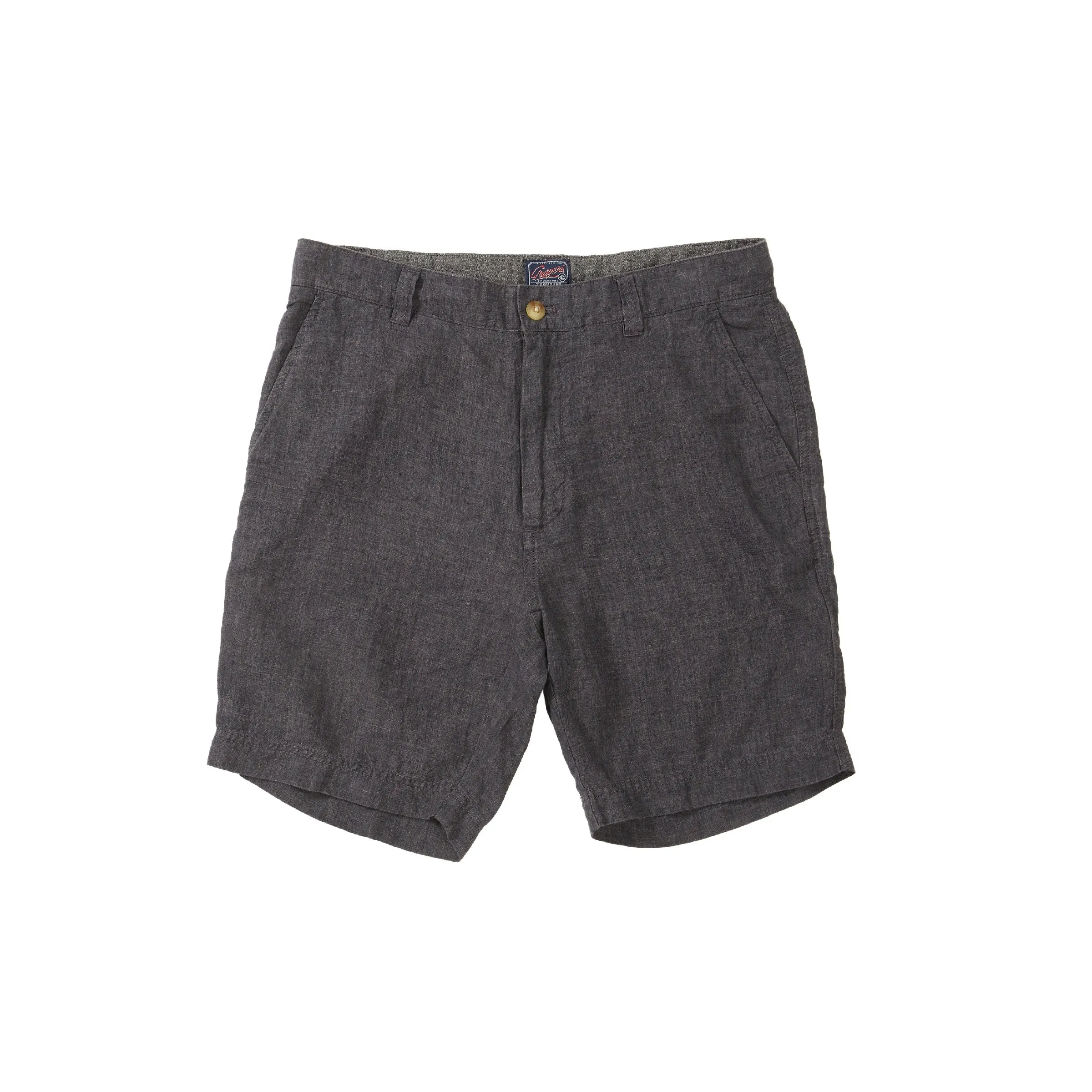 Aventura Washed Linen Shorts - Charcoal