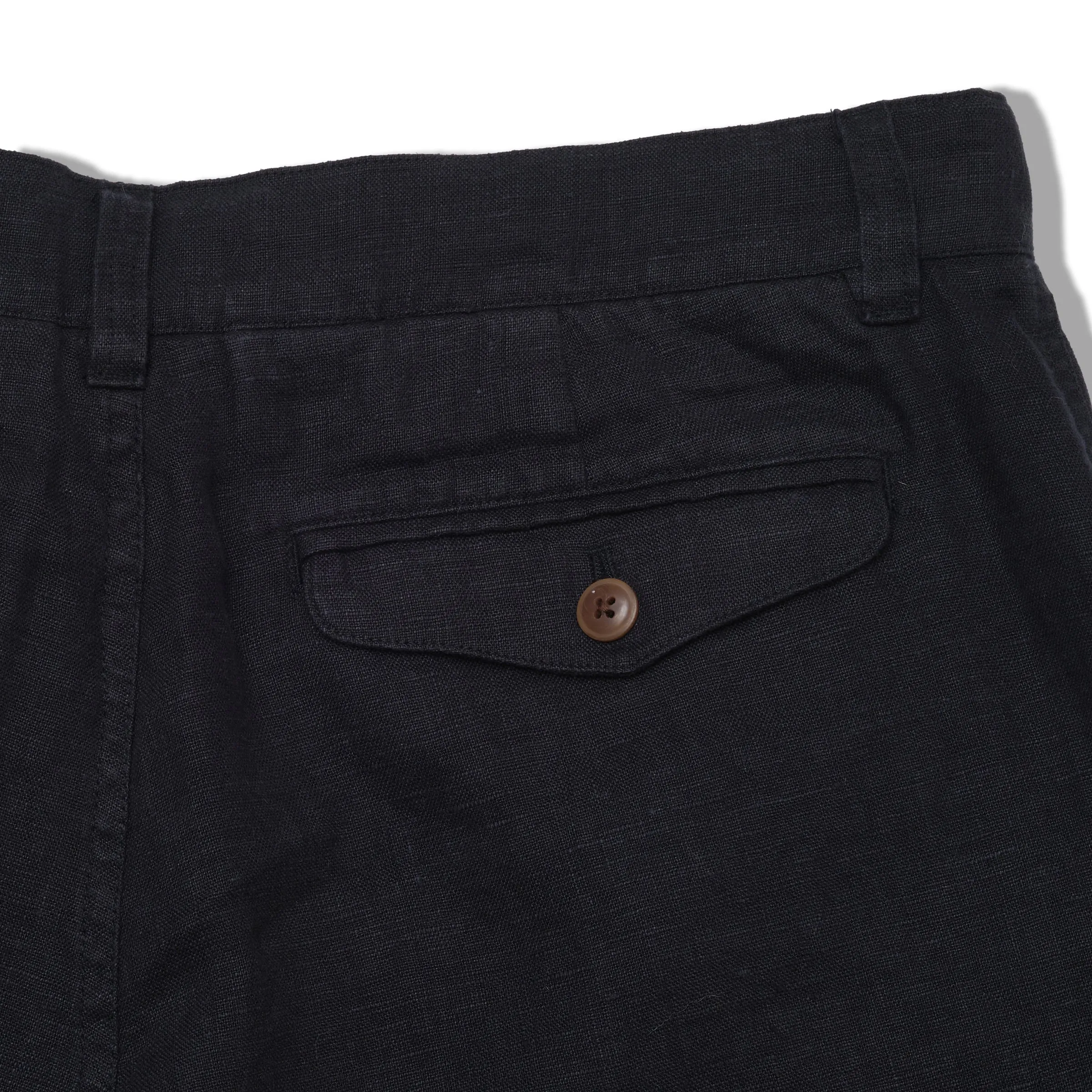 Aventura Washed Linen Shorts - Navy