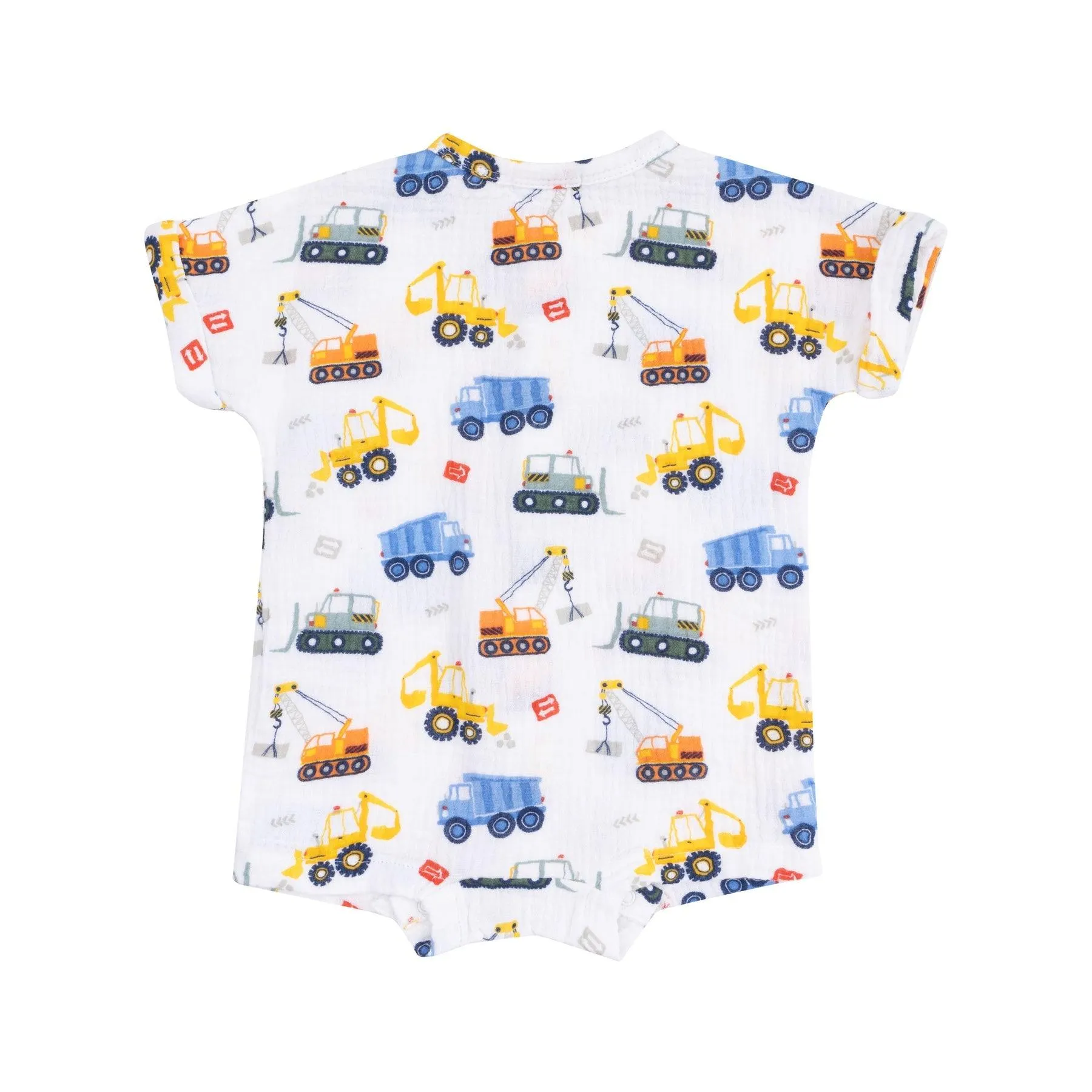 Baby Boy Jumpsuits and Rompers | Henley Shortall- Cool Construction| Angel Dear