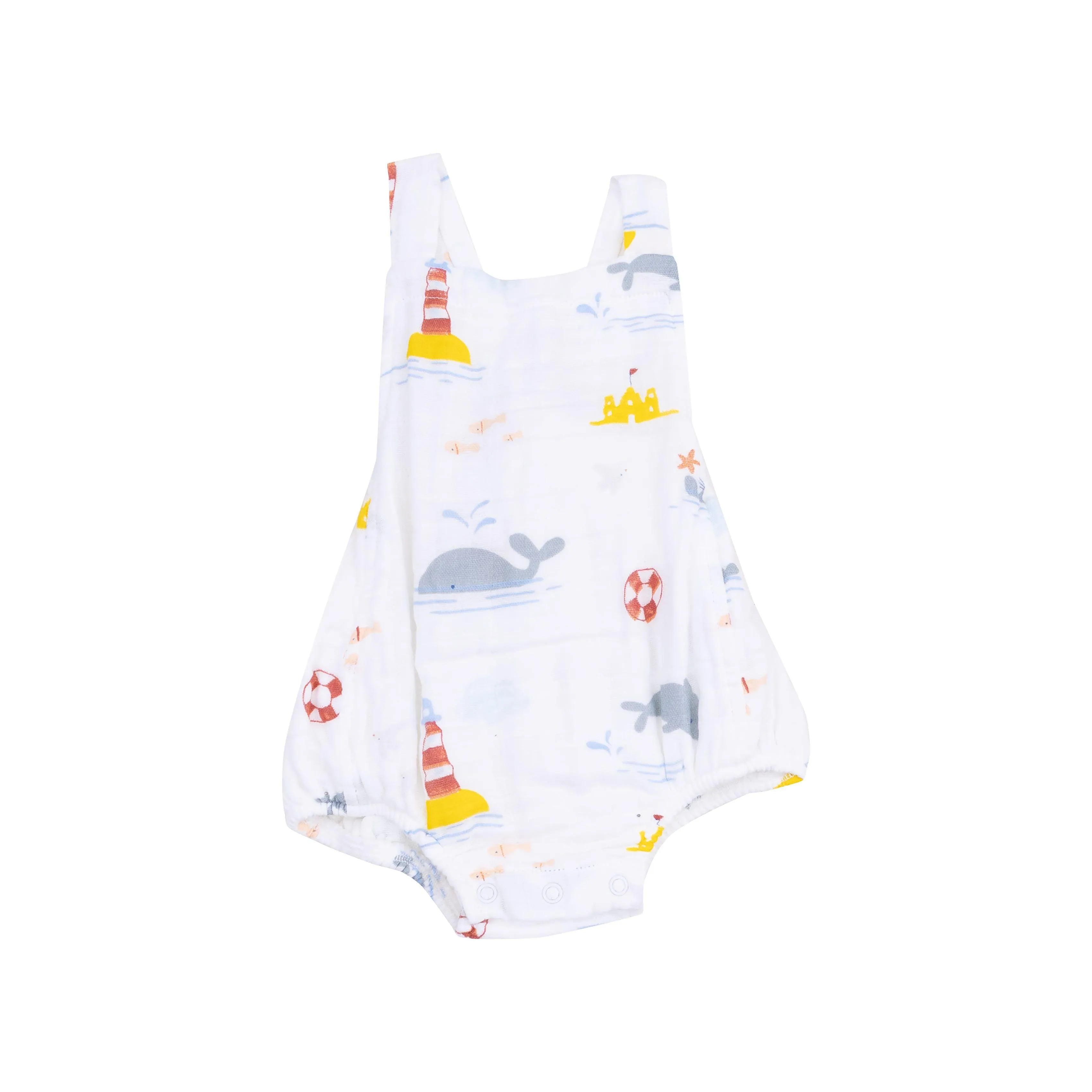 Baby Boy Jumpsuits and Rompers | Retro Sunsuit- Take Me to the Sea| Angel Dear