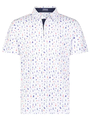 Beacon Print Polo