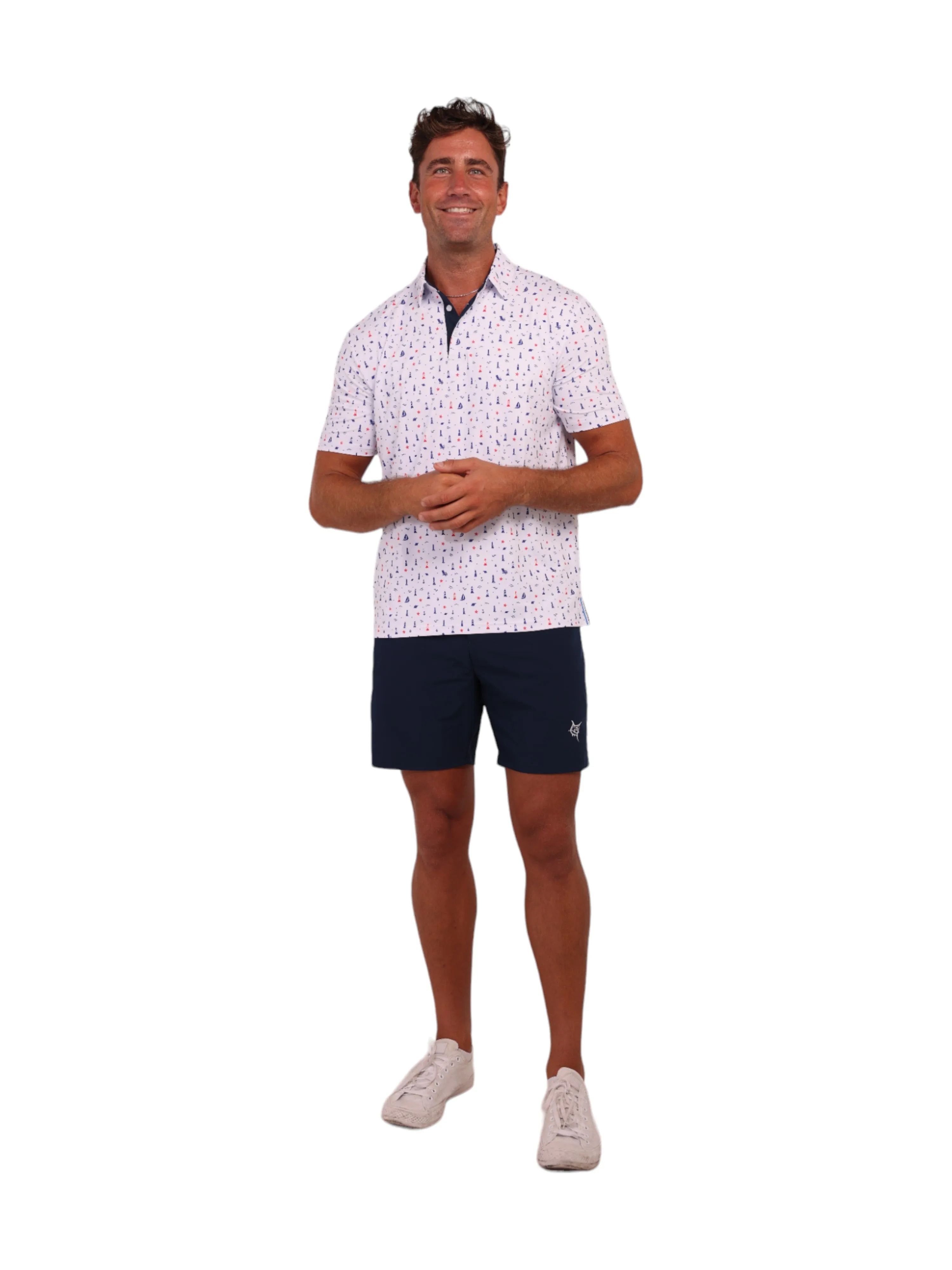 Beacon Print Polo
