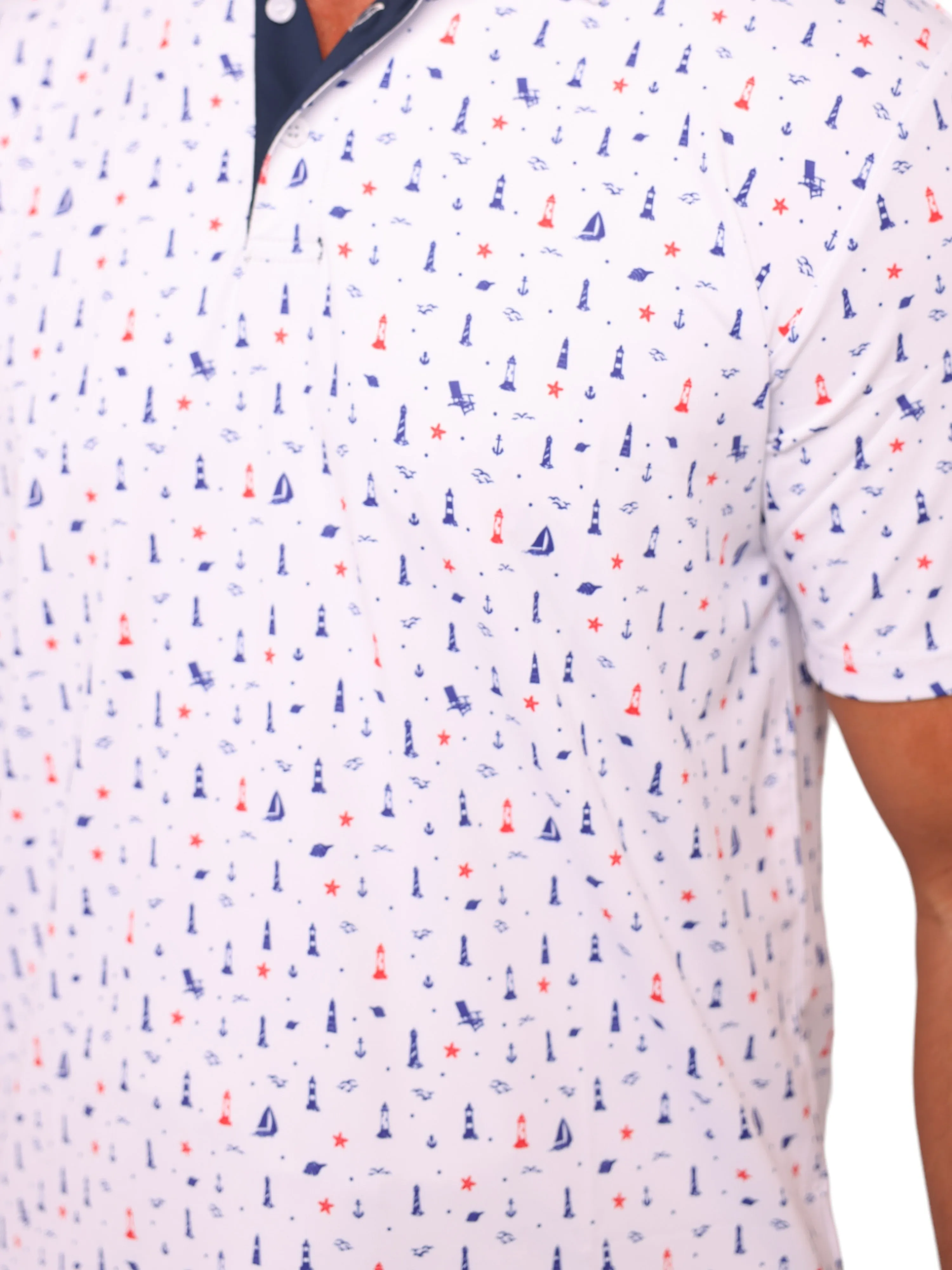 Beacon Print Polo