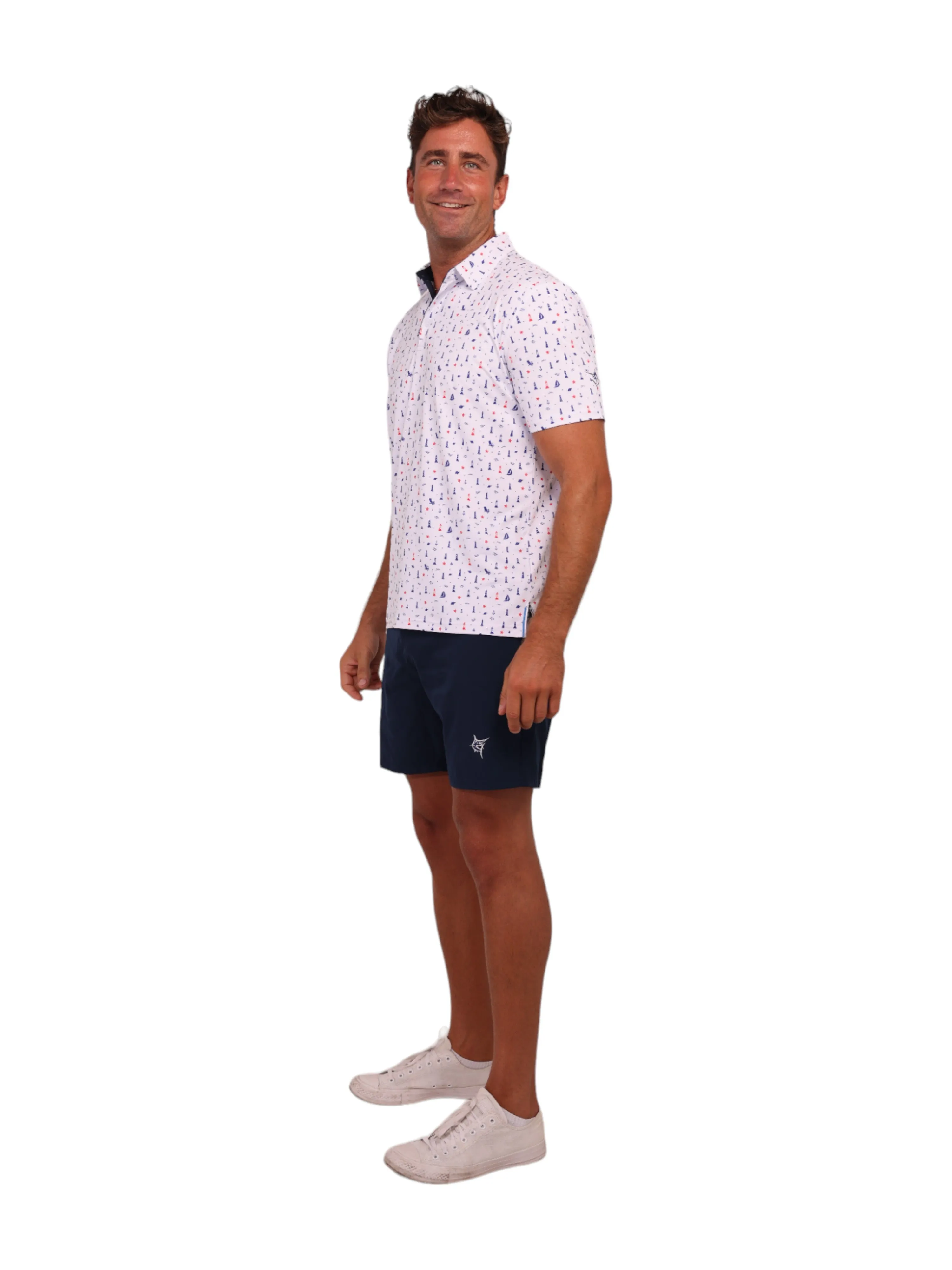 Beacon Print Polo