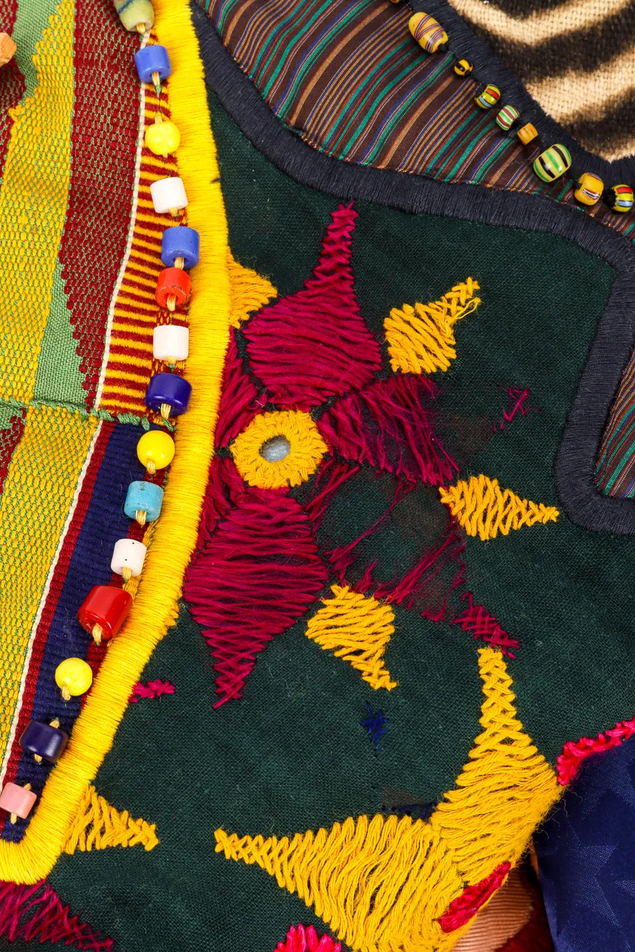 Beaded Tribal Patchwork Jacket