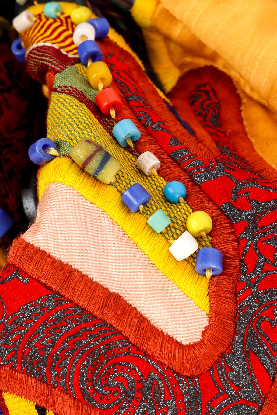 Beaded Tribal Patchwork Jacket