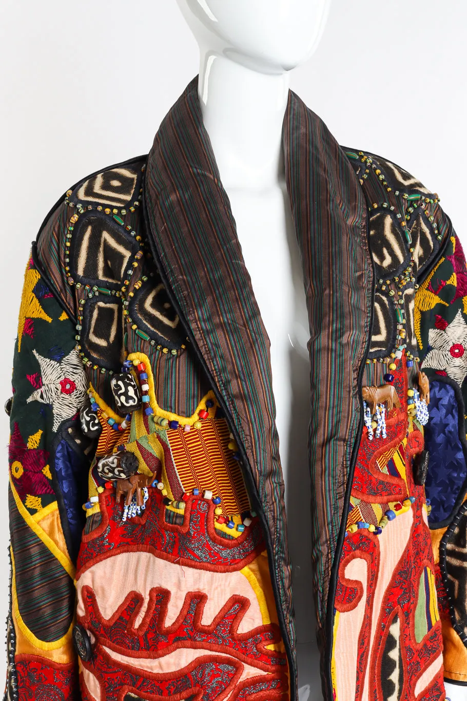 Beaded Tribal Patchwork Jacket