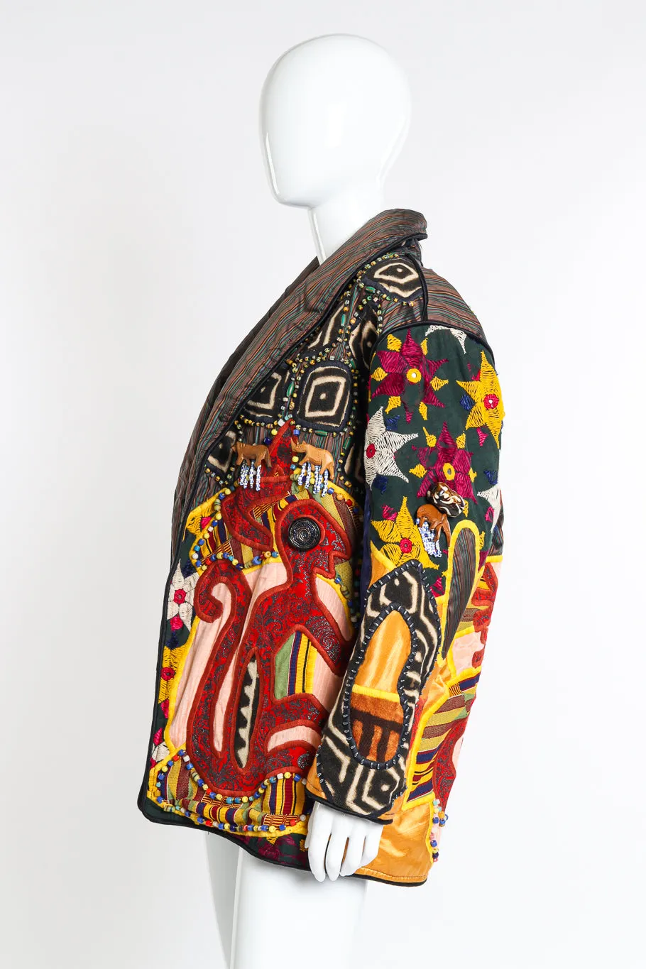 Beaded Tribal Patchwork Jacket