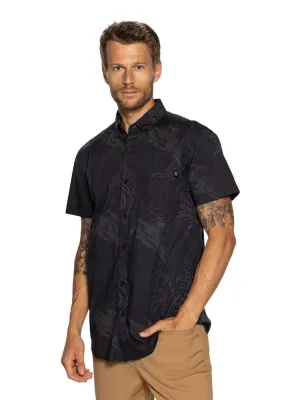 Black Safari Button Up
