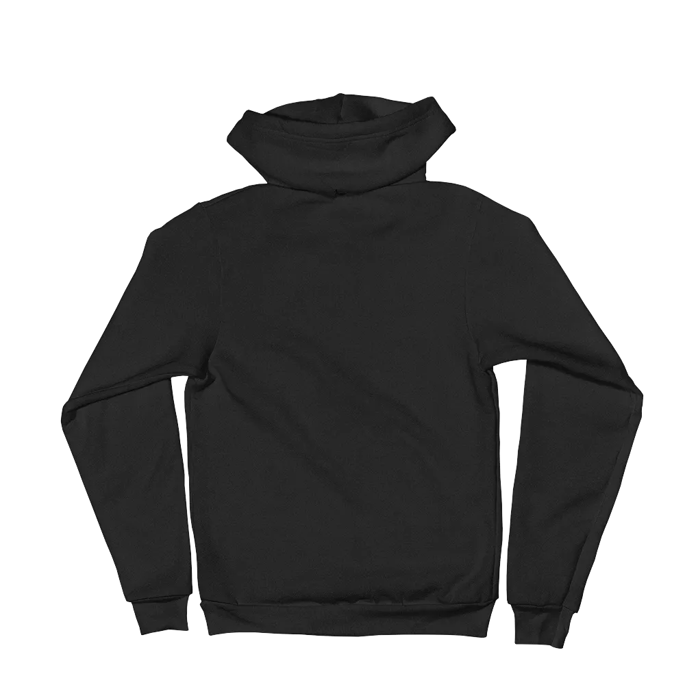 Black Solid Compass Logo Hoodie