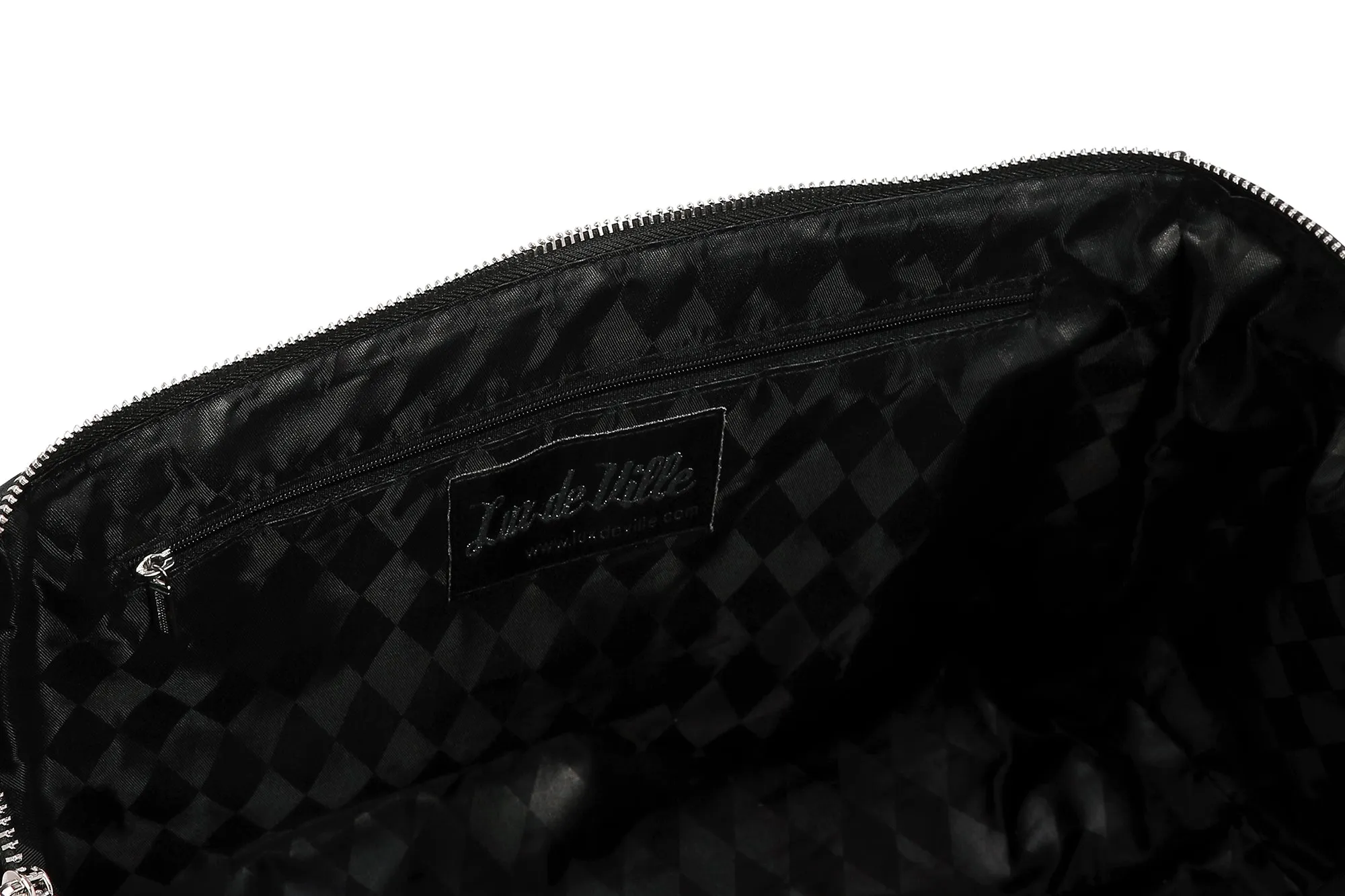 Black with Royal Blue Sparkle Safari Tote