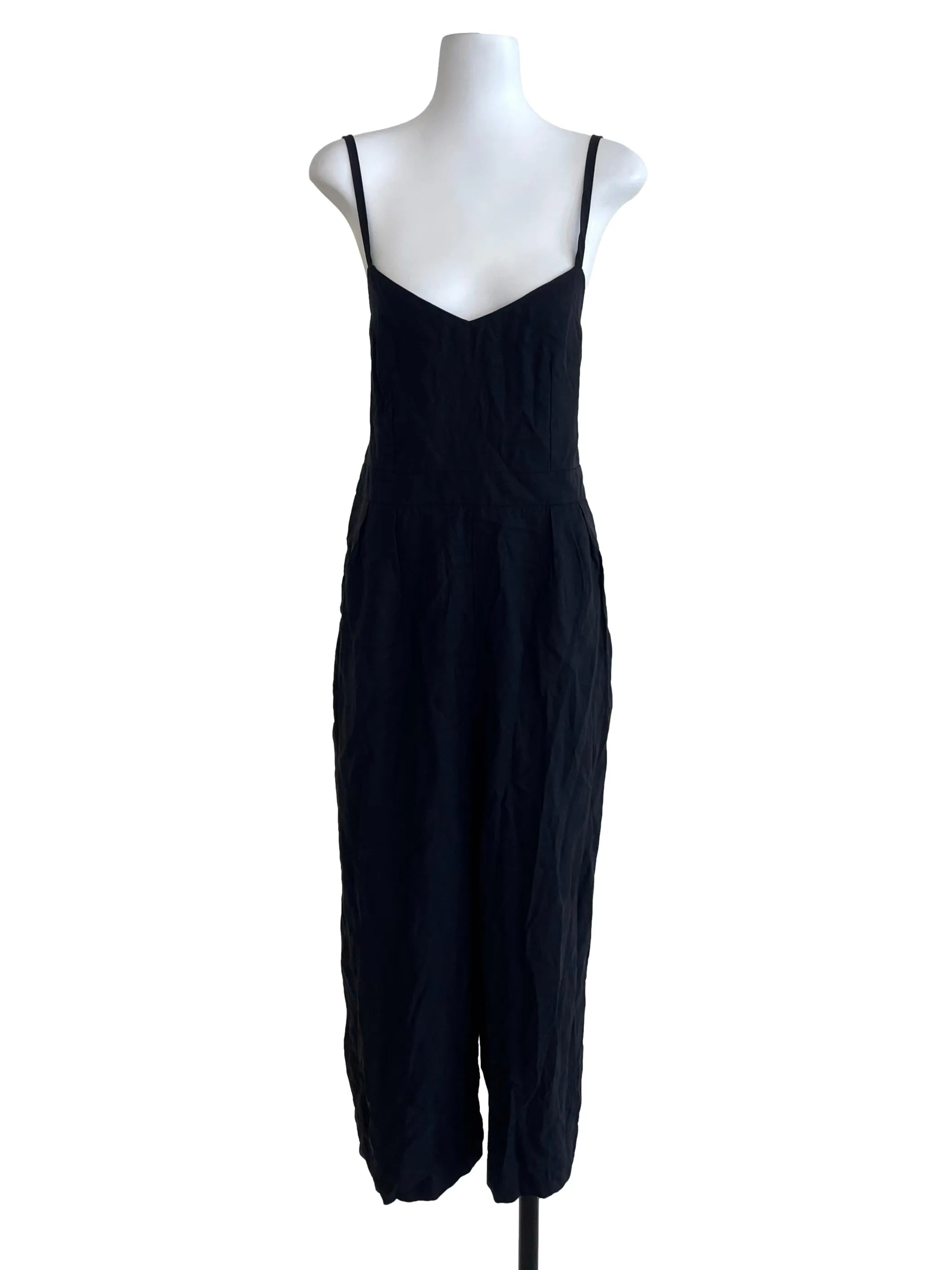 Black Zip Up Jumpsuit