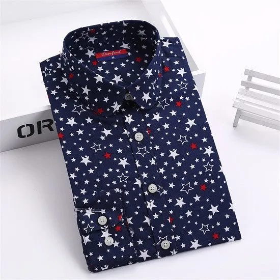 Blouses Women Long Sleeve Shirts Animal Print Cotton Ladies Tops Vintage Clothing Womens Shirt Plus Size 5XL