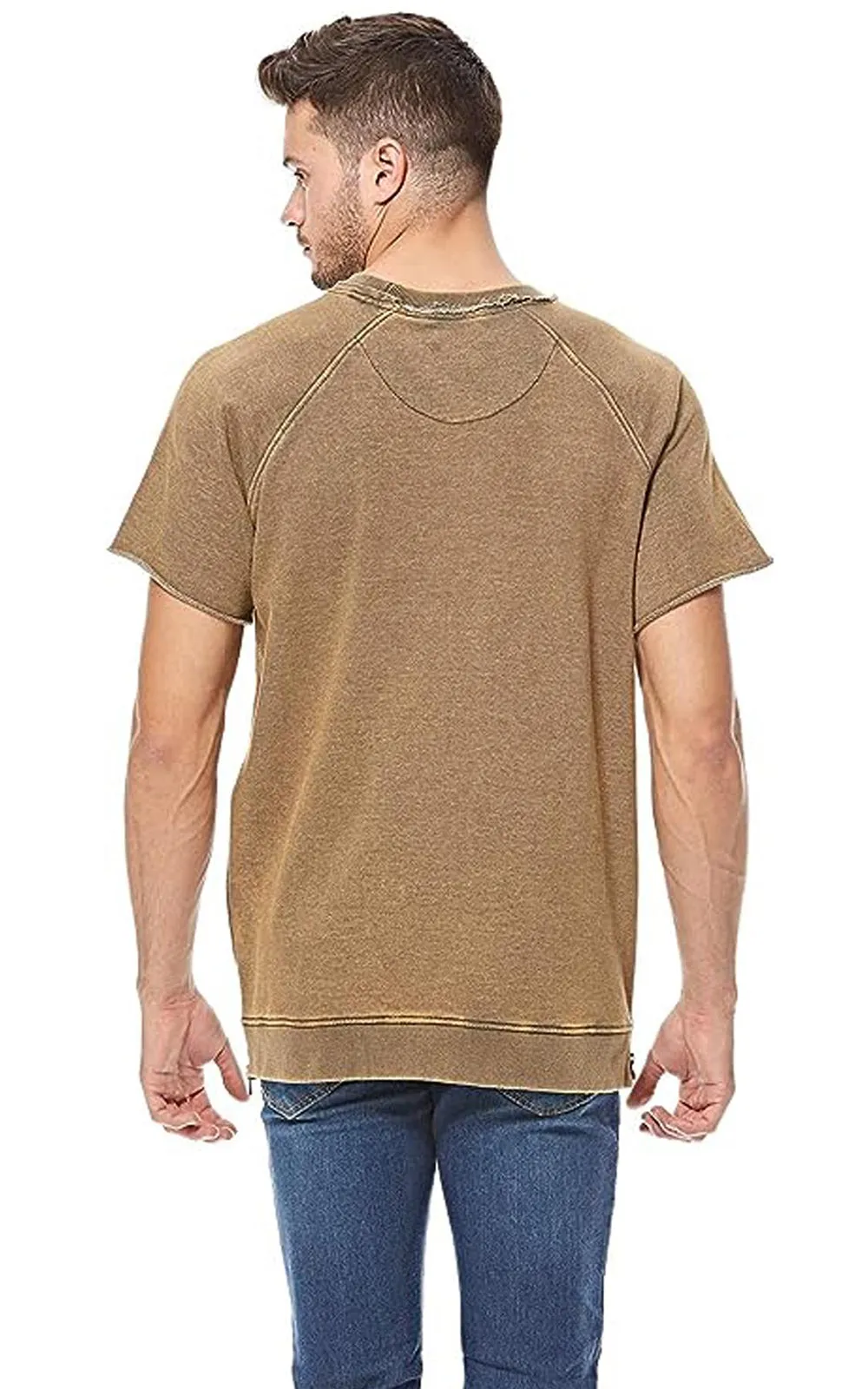 Brave Soul Men Zip Side T-Shirts
