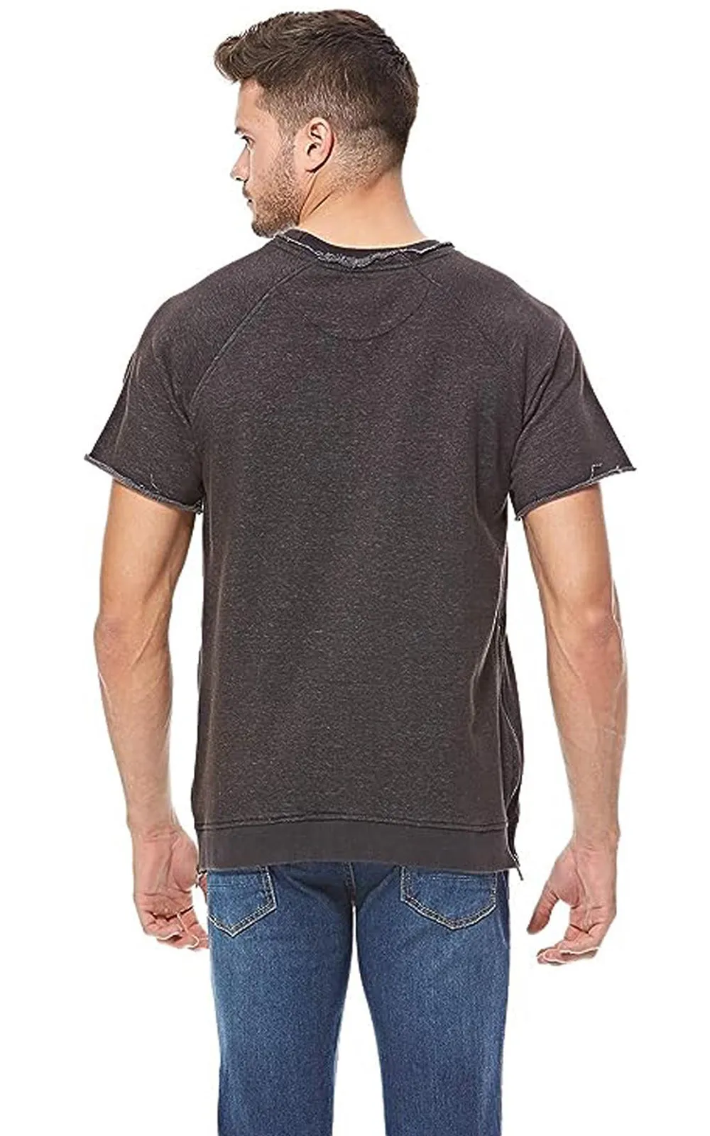 Brave Soul Men Zip Side T-Shirts