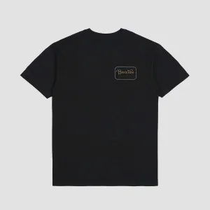 Brixton Grade T-Shirt Black/Tobacco Brown/Blue Mirage