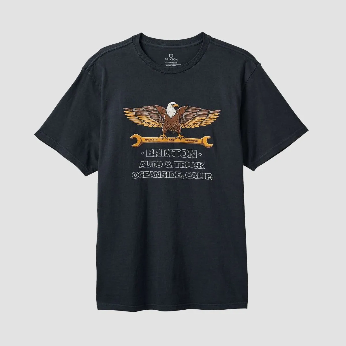 Brixton Repair T-Shirt Black Worn Wash