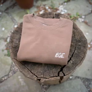 BSE Embroidered Mid Weight Crew - Clay