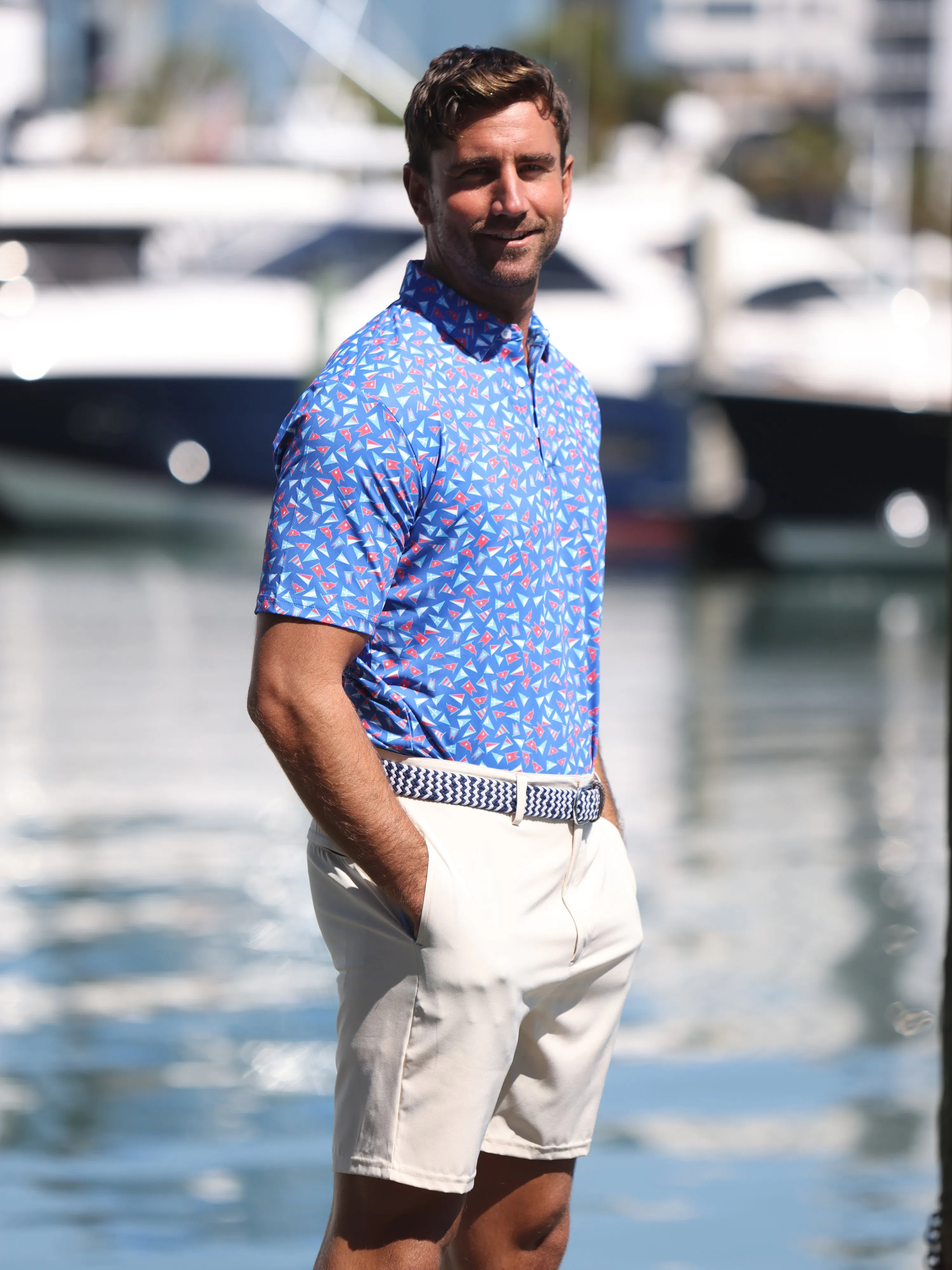 Burgee Print Polo