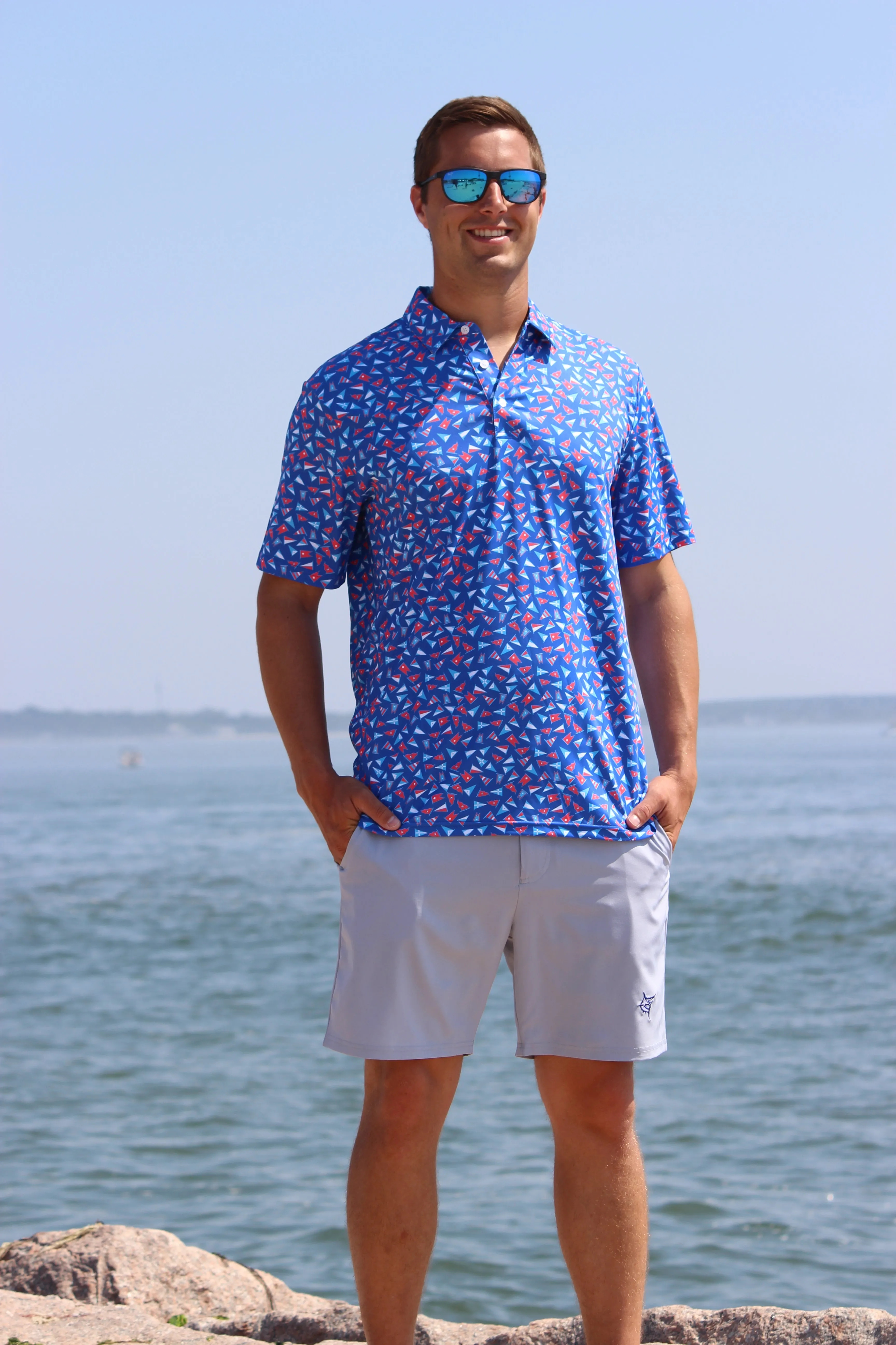 Burgee Print Polo