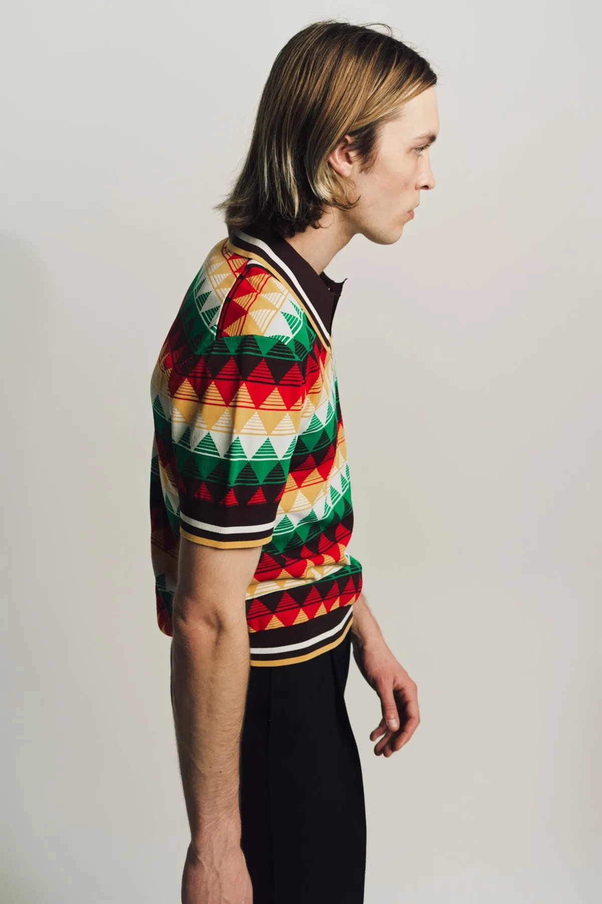CASABLANCA | ARGYLE POLO SHIRT