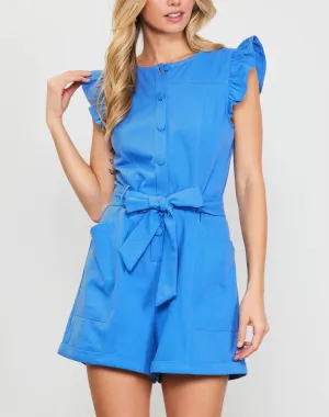 CHIC BLUE ROMPER