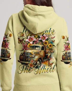 Christianartbag Clothing, Jesus Take The Wheel Women's All Over Print Shirt, Graphic Hoodie, Christian Clothing, Christmas Gift, CABCT04041223.