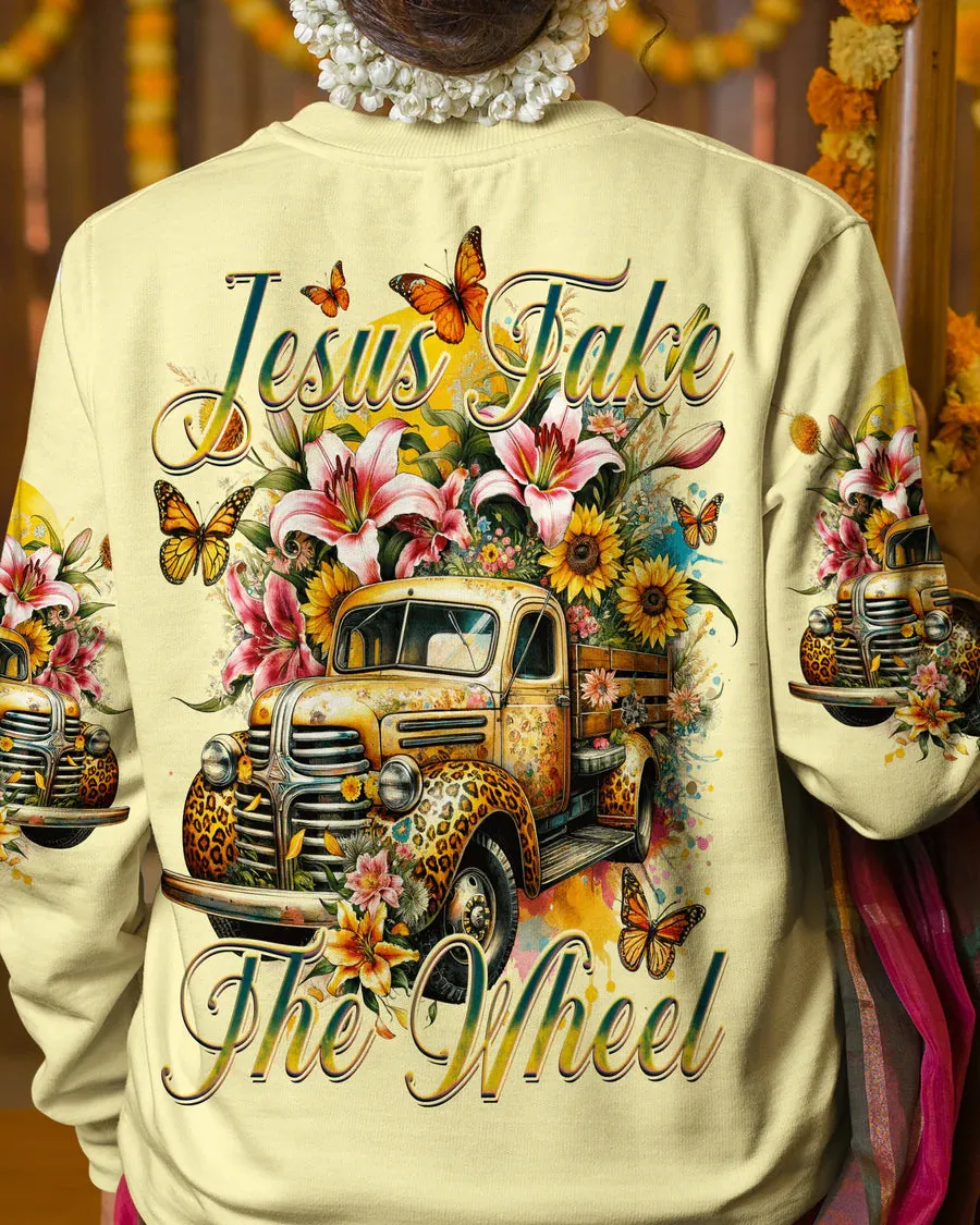 Christianartbag Clothing, Jesus Take The Wheel Women's All Over Print Shirt, Graphic Hoodie, Christian Clothing, Christmas Gift, CABCT04041223.