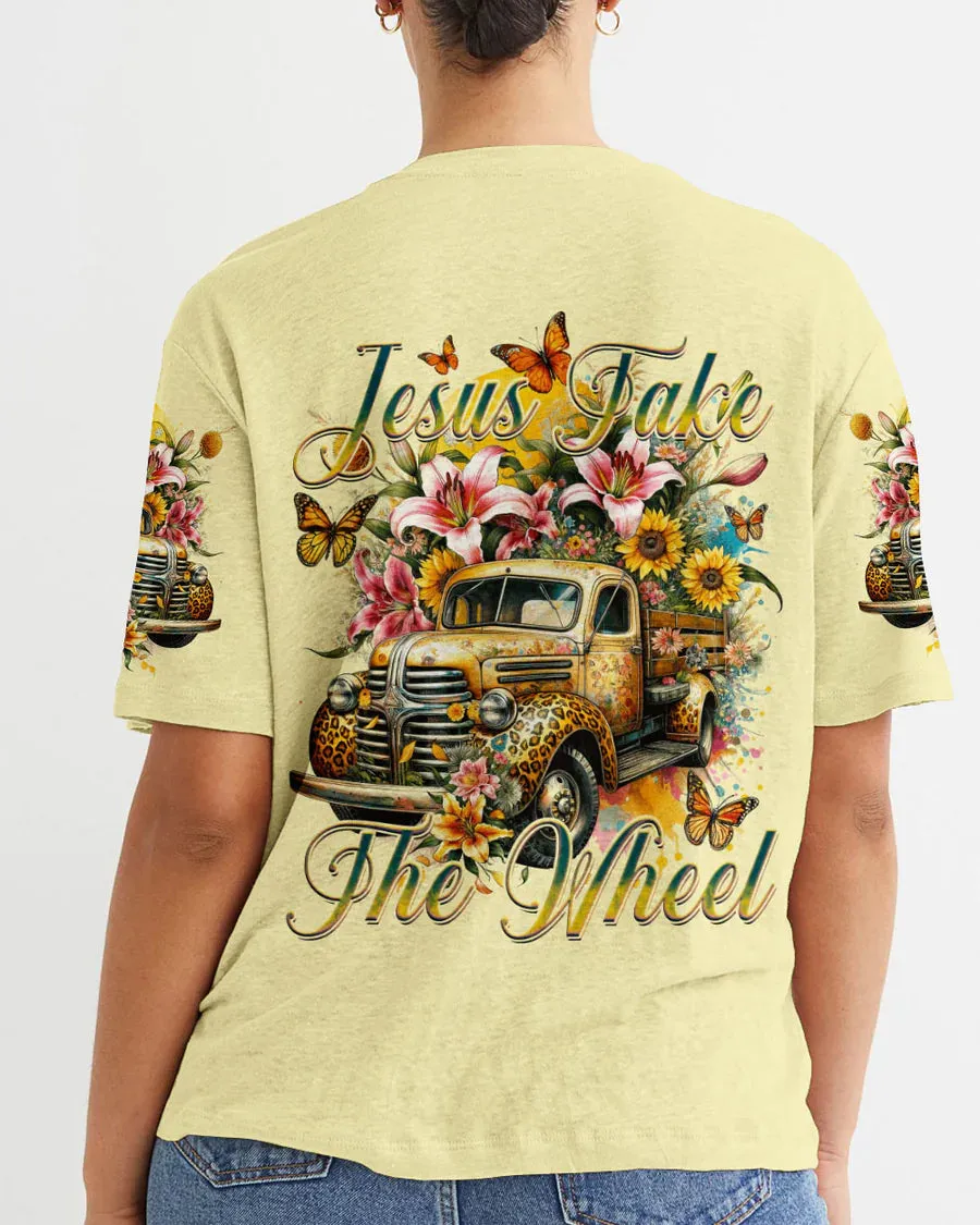 Christianartbag Clothing, Jesus Take The Wheel Women's All Over Print Shirt, Graphic Hoodie, Christian Clothing, Christmas Gift, CABCT04041223.