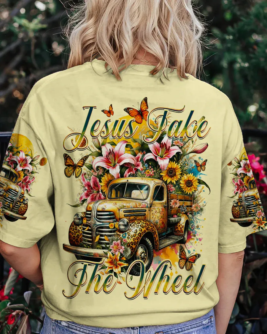 Christianartbag Clothing, Jesus Take The Wheel Women's All Over Print Shirt, Graphic Hoodie, Christian Clothing, Christmas Gift, CABCT04041223.