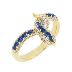 Colored Serpent Ring