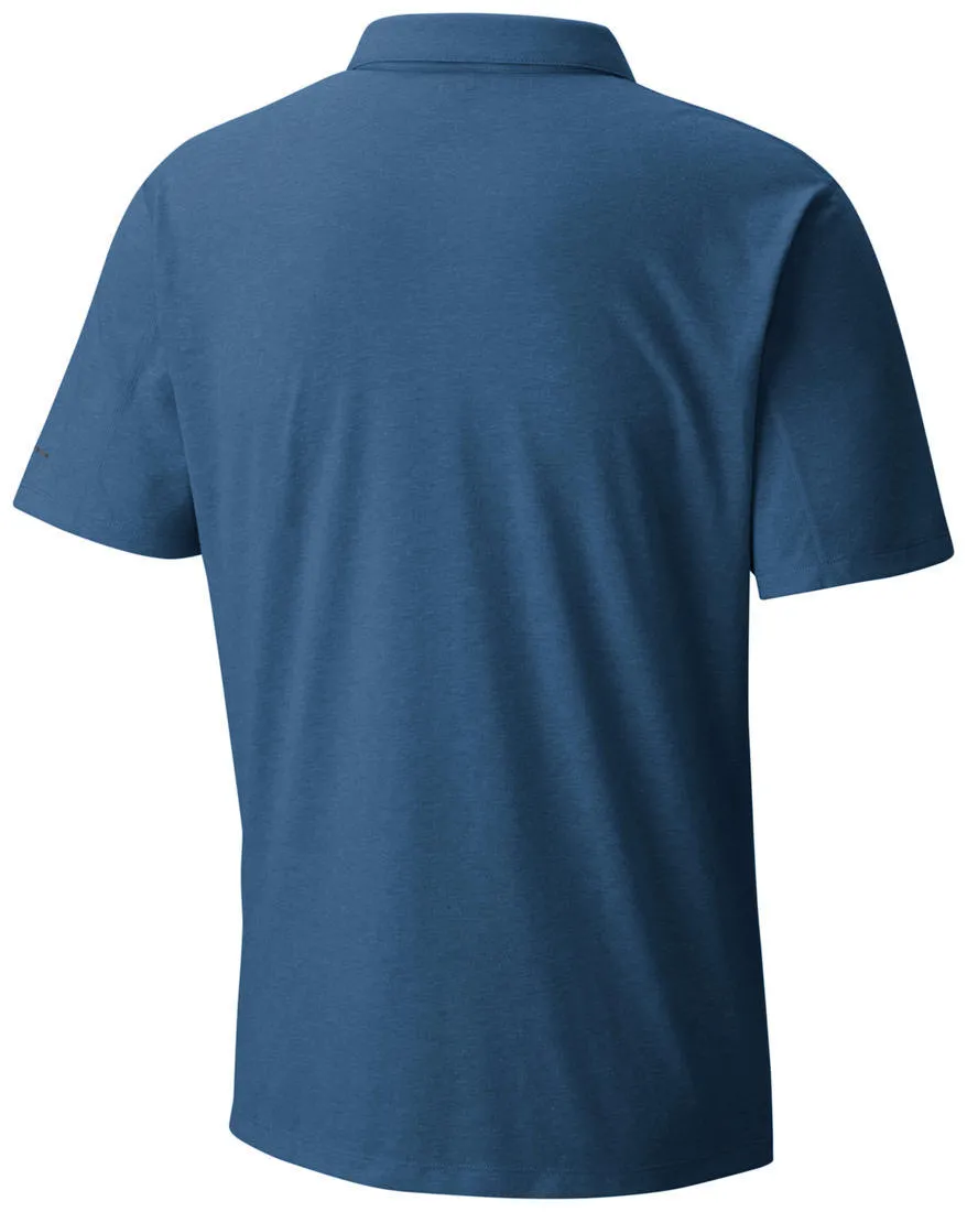 Columbia Men Blue Silver Ridge Zero Polo T-Shirt