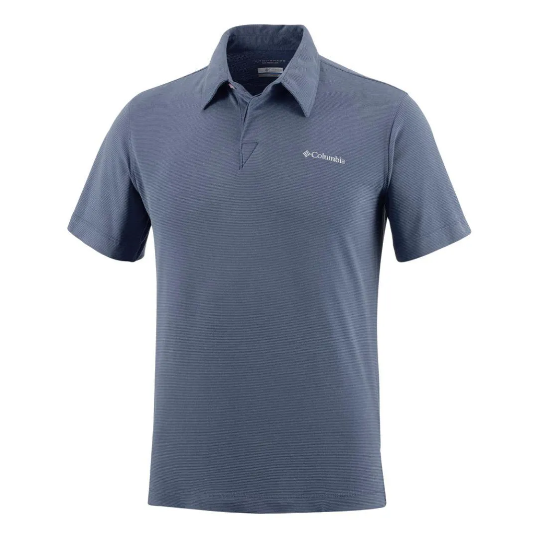 Columbia Men Blue Sun Ridge Polo T-Shirt