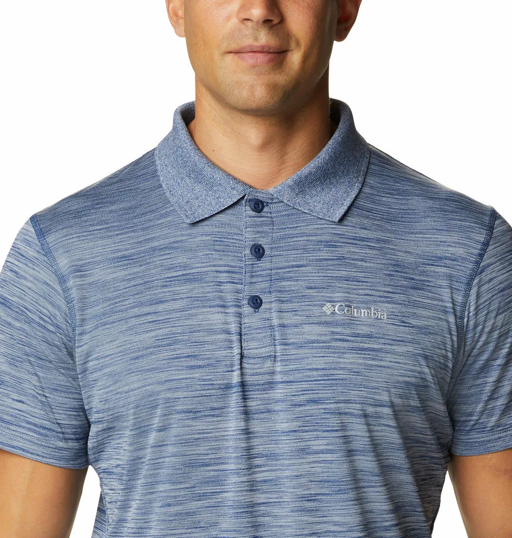 Columbia Men Blue Zero Rules Polo T-Shirt