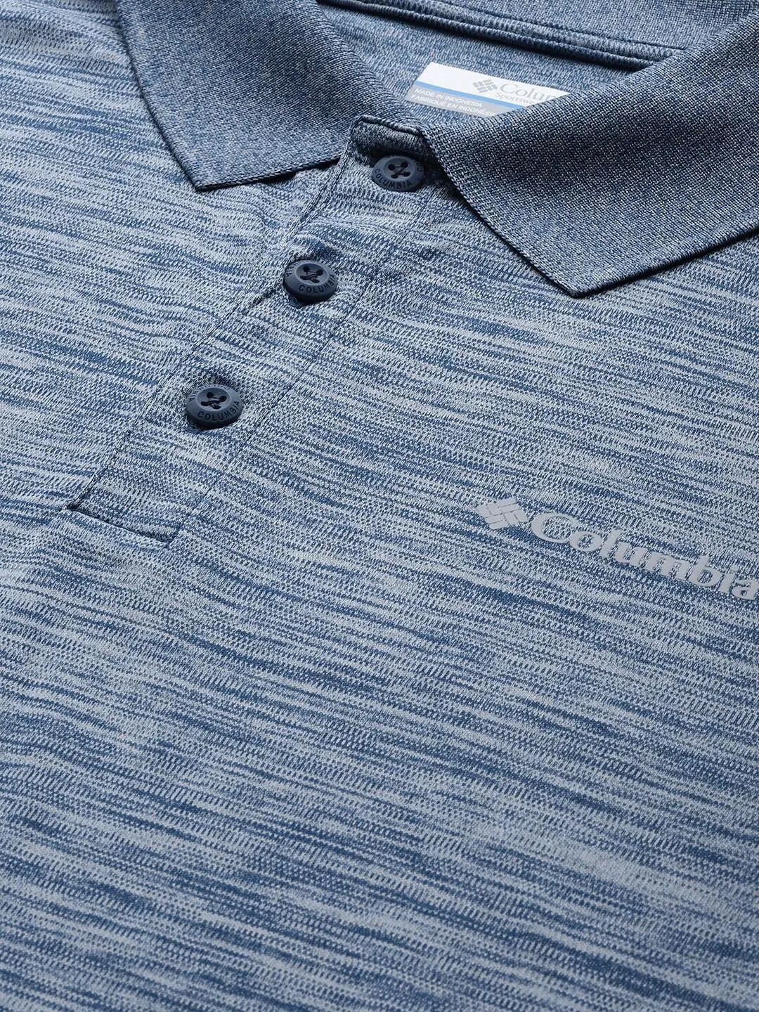 Columbia Men Blue Zero Rules Polo T-Shirt
