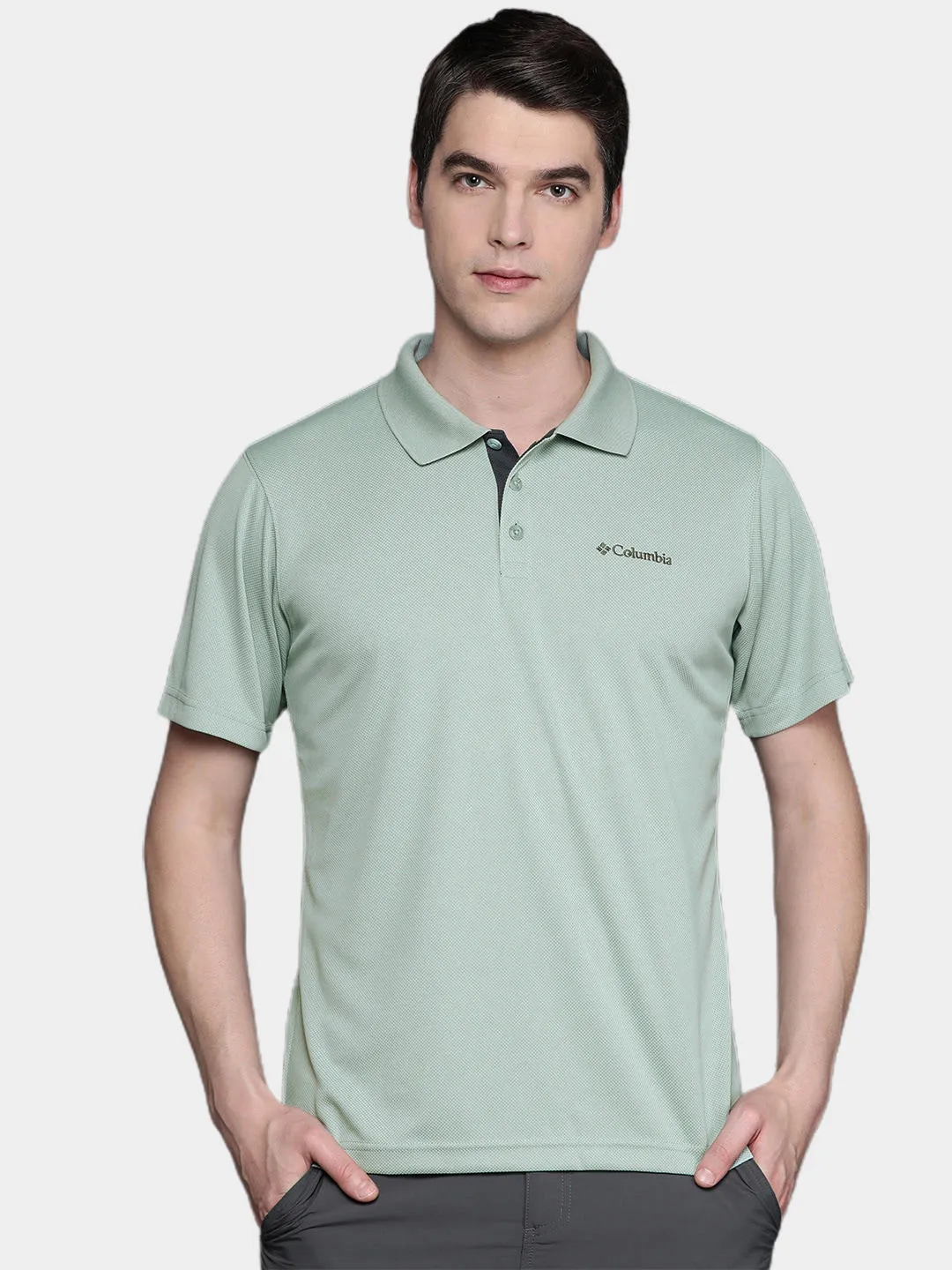 Columbia Men Green Utilizer Polo T-Shirt