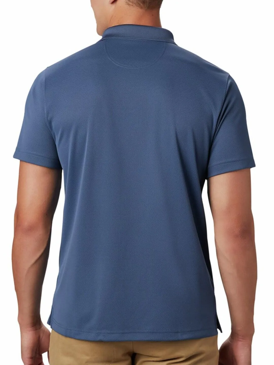 Columbia Men Navy Blue Utilizer Polo T-Shirt